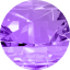 Przezroczysty / Fioletowy