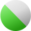 Srebrny / Zielony